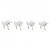 Totority 4 Pièces Simulation Licorne en Peluche Blanc Animal en Peluche Pégase Figurines Licorne en Peluche Cadeaux De Noël A