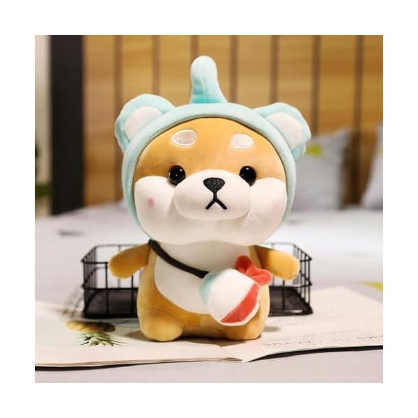 EacTEL Mignon Shiba Inu Chien Peluche Jouet Kawaii Animal poupée Doux Cadeau d’Anniversaire pour Filles Enfants Confortable C