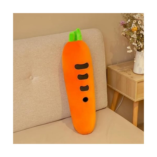 NOpinz Carotte Peluche Jouet en Peluche Bande dessinée légume poupée Sommeil Oreiller Enfants Fille Anniversaire Cadeau de No
