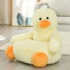 Peluche Licorne Siège Peluches Animaux en Peluche Panda Canard Ours Poupée Enfants Siège Alimentation Chaise Grande Licorne J