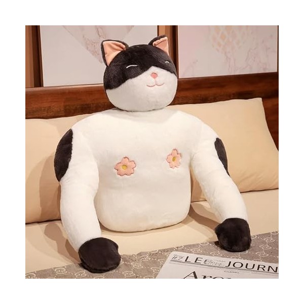 Kawaii Peluche Muscle Fort Cochon Rose Jouets Oreiller Super Doux Animaux Chat Poupées Drôle Petite Amie Apaisement Jouet Mai
