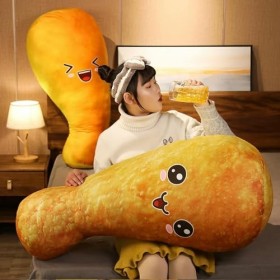 SaruEL Cuisse de Poulet Jouet en Peluche Mignon Cuisse de Poulet Frit Orléans Poulet Cuisse Tapis Cadeau d’Anniversaire Enfan