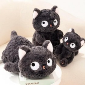 EacTEL Nouveau Chat Kawaii Peluche Animal Jouet Chat réaliste Chat poupée décoré Cadeau d’Anniversaire dans garçon Fille Cade