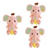 SAFIGLE 3 Pièces Bébé Éléphant en Peluche Poupée Pelucheuse Éléphant Décoration De Fête Déléphant Jouets De Garçon Coussins 