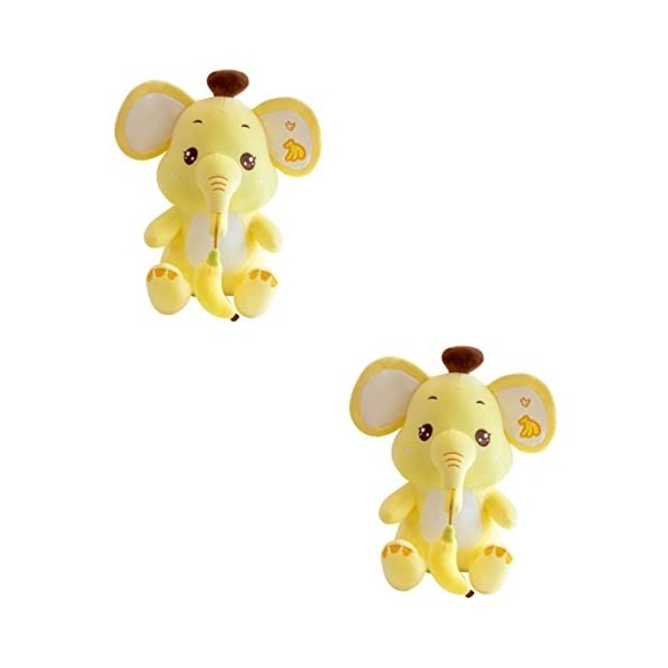 SAFIGLE 3 Pièces Bébé Éléphant en Peluche Poupée Pelucheuse Éléphant Décoration De Fête Déléphant Jouets De Garçon Coussins 