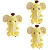 SAFIGLE 3 Pièces Bébé Éléphant en Peluche Poupée Pelucheuse Éléphant Décoration De Fête Déléphant Jouets De Garçon Coussins 