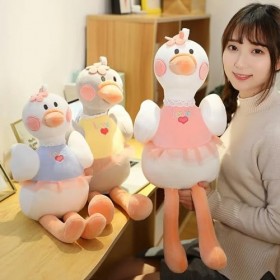 Mignon Cygne Peluche Jouet Kawaii Flamant Rose Poupée en Peluche Doux Animal Coussin Ballerine Cygne avec Couronne Enfants Fi