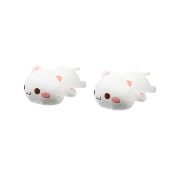 ibasenice 2 Pièces Poupée De Chat Oreiller en Peluche Animal Canapé Étreignant Animal Jouet Cadeau Animal Poupée en Peluche E