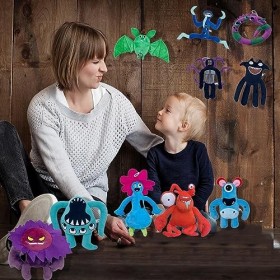 2023 New Garten of Banban 4 Jouets en Peluche, 10 Pièces en Peluche Monster Horror Peluche Fan Gift, Poupée en Peluche pour E