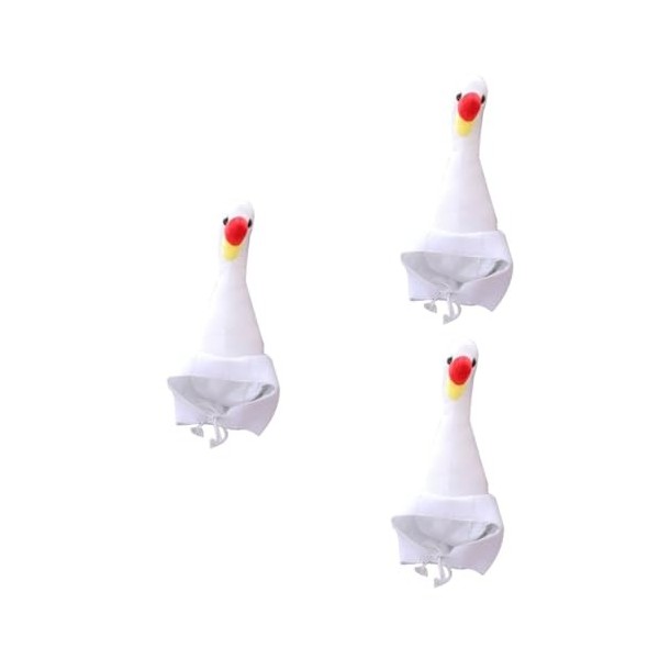 Totority 3 Pièces Chapeau En Peluche Drôle Chapeaux Chapeau DHiver Pour Enfants Chapeau De Cygne En Peluche Costume Casquett