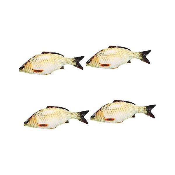 Veemoon 5 Pièces Oreiller Carassin Carpe Poisson Artificiel Carpe Coussin Oreiller De Poisson Coussin Poisson Faux Poisson Dé