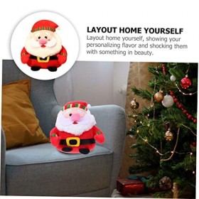 ABOOFAN 5 Pièces Père Noël Père Noël en Peluche Jouet en Peluche De Vacances en Peluche Personnage De Noël Jouet en Peluche D