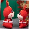 ABOOFAN 5 Pièces Tang Costume Lapin Poupée en Peluche Lapin Oreiller Zodiaque Lapin en Peluche Lapin Animal en Peluche Lapin 