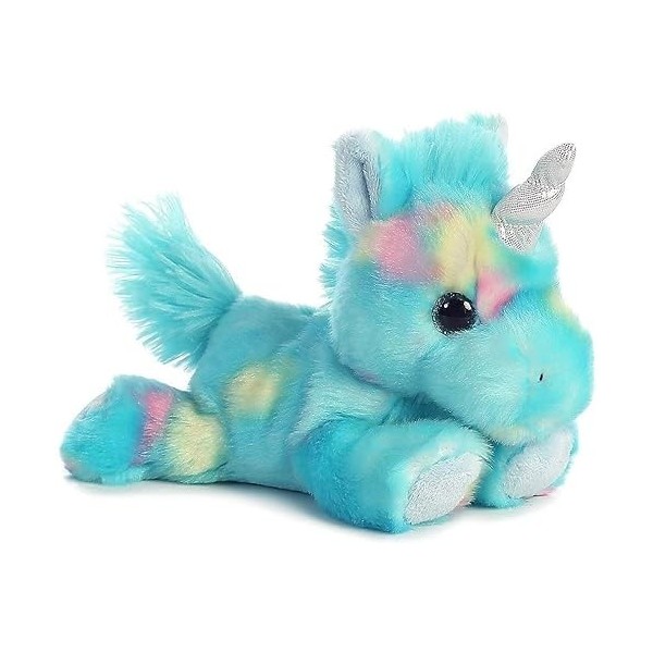 Aurora Bright Fancies Set of 4 Stuffed Beanbag Plushies: Blueberryripple Unicorn, Jellyroll Unicorn, Tutti Fruitti Pegasus & 