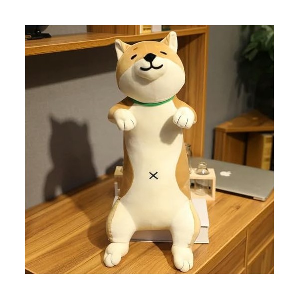 LfrAnk Grande Taille Mignon Shiba Inu Chat Jouet en Peluche Animal Chien Oreiller Jouet en Peluche Enfants Tapis de Sommeil C