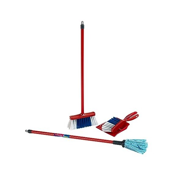 Theo Klein 6765 Vileda Cleaning Station I Poste de nettoyage avec balai balai à franges et bien dautres choses I Jouet pour 