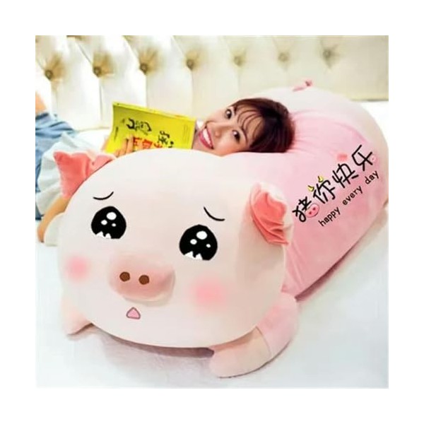 Jumbo Grande Taille Cochon en Peluche Jouet Enfants en Peluche Dessin Animé Oreiller De Couchage Cochon Jouet Fille Anniversa