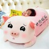 Jumbo Grande Taille Cochon en Peluche Jouet Enfants en Peluche Dessin Animé Oreiller De Couchage Cochon Jouet Fille Anniversa