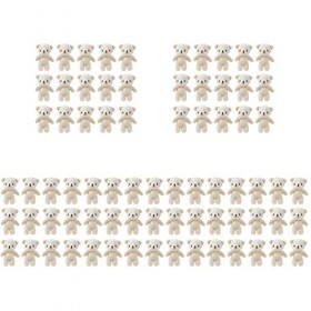 Toyvian 90 Pièces Mini-poupée Figurines dours Ours en Peluche Jouet en Peluche Mini Ours Porte-clés en Peluche Ours Petits O