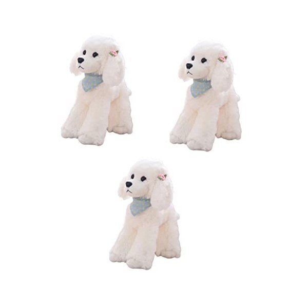 ifundom 3 Pièces Jouets pour Animaux De Compagnie Peluche Poupée Animal De Compagnie Peluche en Peluche Poupée De Chien Canic