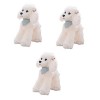 ifundom 3 Pièces Jouets pour Animaux De Compagnie Peluche Poupée Animal De Compagnie Peluche en Peluche Poupée De Chien Canic