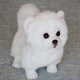 Peluche Simulation de Tissu Fait à la Main de 25 cm bobmei Dog Kids Filled Fur Toys Birthday