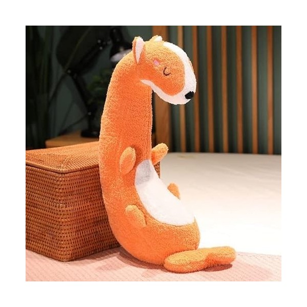 CWDRDX 75-140CM Peluche Long Oreiller Licorne Renard Dinosaure Girafe Peluche Jouet Animaux en Peluche Poupée pour Enfants Bé