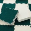 Tapis De Sol en Mousse Puzzle 12 Pièces, Dalles De Moquette Emboîtables, Tapis Déquipement dexercice, Tapis De Sol De Prote