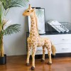 SaruEL Girafe géante Peluche Jouet Mignon Animal en Peluche Tigre Doux poupée Cadeau d’Anniversaire Enfants Chambre décoratio