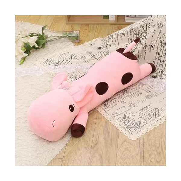 LfrAnk Kawaii Girafe Peluche Jouet Peluche Dessin animé Animal cerf poupée canapé décoration Anniversaire Cadeau de Noël 105c