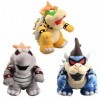 LYOUAE Peluche Jouet Enfant 3 pièces Koopa Bowser Roi foncé Koopa Bowser Jouets en Peluche Doux en Peluche Enfants poupée Cad