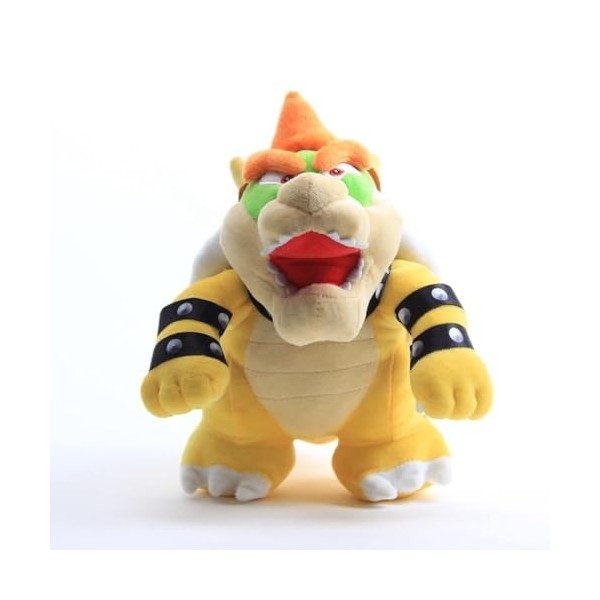 LYOUAE Peluche Jouet Enfant 3 pièces Koopa Bowser Roi foncé Koopa Bowser Jouets en Peluche Doux en Peluche Enfants poupée Cad