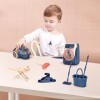 Veluoess Mini Ensemble de Jouets de Nettoyage pour Enfants, Mini Aspirateur et Machine à Laver avec Son et Lumière, Vadrouill