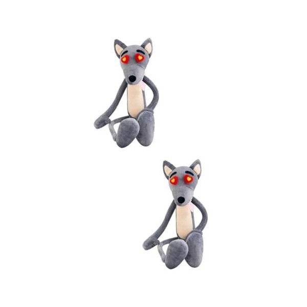 ibasenice 3 Pièces Peluche Cotillons Animaux Oreiller Animal De Dessin Animé Loup Jouets pour Bébés Animaux Jouets Figetsss R