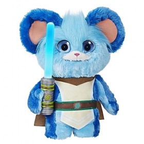 Star Wars Les Aventures des Petits Jedi, Nubs Jedi Parlant, Peluche Star Wars électronique, Jouets Star Wars pour Jeunes Enfa