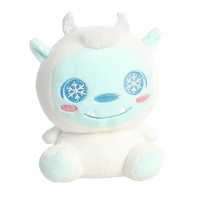 Aurora® Adorable animal en peluche Squishiverse™ Squishy Yeti™, jeu imaginatif, confort câlin, blanc, 5,5 pouces