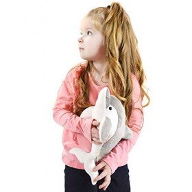 Dorian Le Dolphin | 27,9&nbsp;cm Dauphin Animal en Peluche en Peluche | par Conte de Tigre Jouets