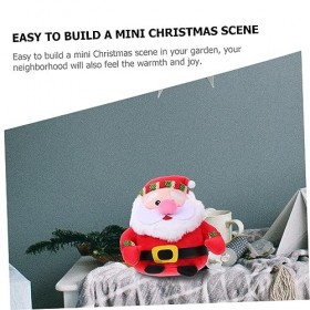 Totority 5 Pièces Père Noël Père Noël Enfant Cadeau Noël Figurines À Collectionner Sac De Noël Remplissage Oreiller Câlin Fig