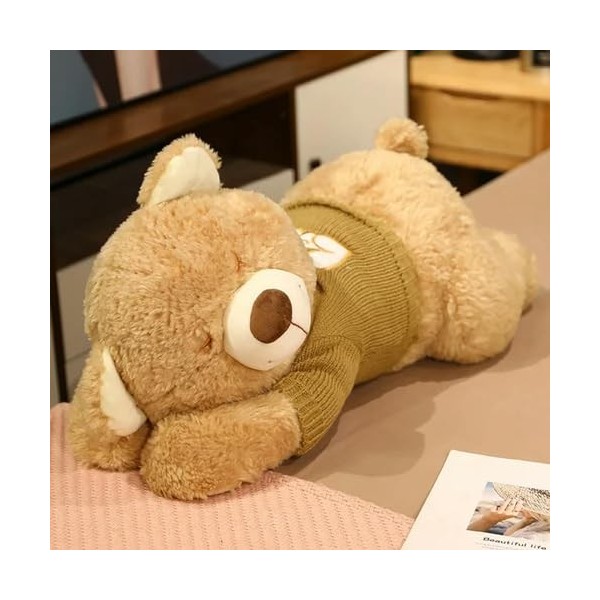 Kawaii Pull Teddy Bear Peluche Jouet Animal Croix Coussin Poupée Décoration Jour De Noël Cadeaux 80CM 4