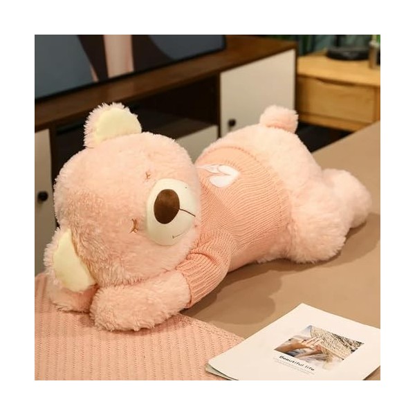 Kawaii Pull Teddy Bear Peluche Jouet Animal Croix Coussin Poupée Décoration Jour De Noël Cadeaux 80CM 4
