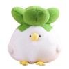 LfrAnk Drôle de Peluche Kawaii Oiseau Poupées Végétales Animaux Chick Rookie Jouets pour Ami Cadeau 75cm A