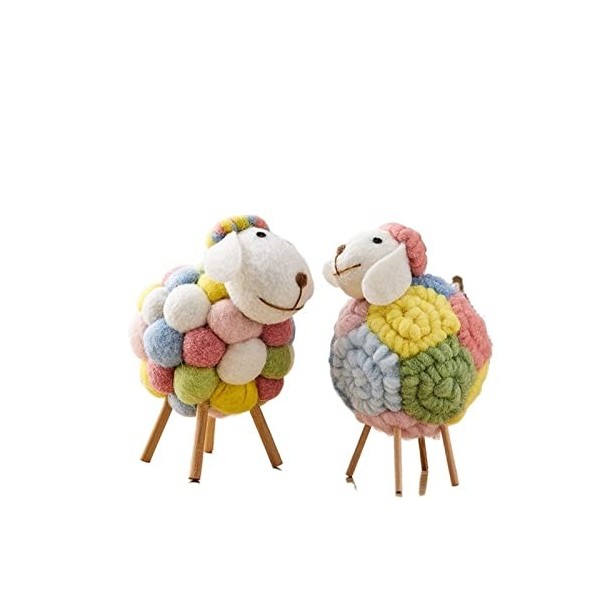 KOFORD Mignon en Peluche Mouton Moderne Maison Salon décor Bureau Accessoires Enfants Chambre décor Artisanat Enfants Cachemi