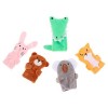 TOYANDONA 25 Pièces Poupée De Doigt Mini-marionnettes Poupées De Doigt danimaux Mini Peluches Jolies Marionnettes à Doigts M