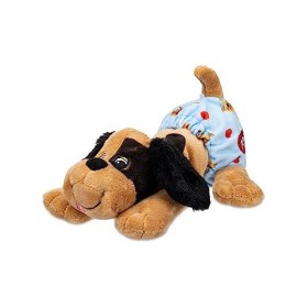 Pound Puppies Peluche nouveau-né – Ange – Marron clair et noir, respectueux de lenvironnement