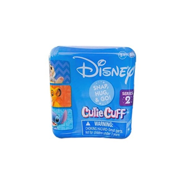 Disney Cutie Cuff Bande Slap en peluche – Copain de volant – Capsule mystère 1 des 6 figurines au hasard Collectionnez-les 