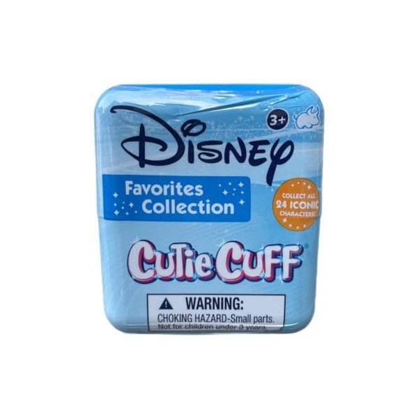 Disney Cutie Cuff Bande Slap en peluche – Copain de volant – Capsule mystère 1 des 6 figurines au hasard Collectionnez-les 