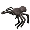 KiLoom Novelty Halloween Decoration Horror Black Furry Soft Plush Fake Spider Joke Prank Props Party Supply Trick Or Treat 12