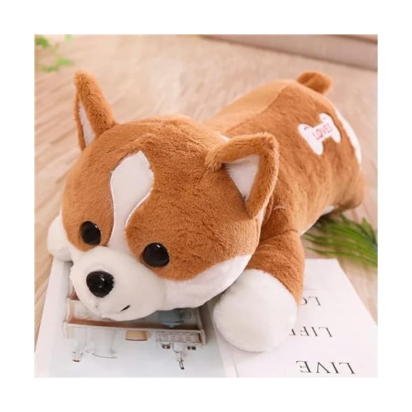 SaruEL Mignon Corgi Peluche Jouets en Peluche Animaux Bande Dessinée Oreiller Meilleur Cadeau D’Anniversaire Cadeau De Noël p
