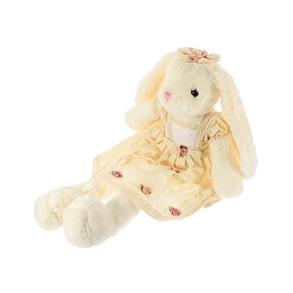 TOYANDONA 3 Pièces Lapin en Peluche Oreiller Câlin De Lapin Peluches Nouveau-né Peluche Lapin Tout Doux Jouets De Dentition p