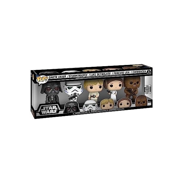 Funko Pop! Vinyl: Star Wars - Darth Vader - 5 Pack - Dark Vador - Exclusivité Amazon - Figurine en Vinyle à Collectionner - I